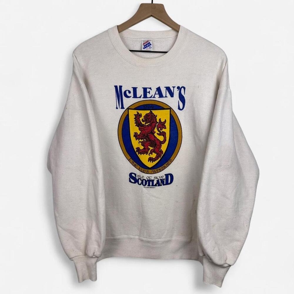 Vintage 1990 scotland mcleans isle of skye crewneck